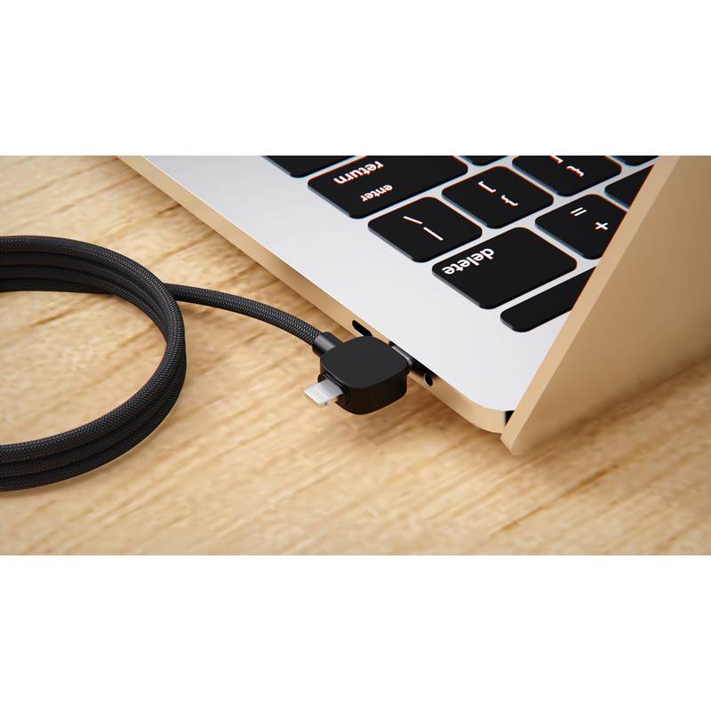 Magnetický kabel Urban Vitamin Stockton 65W z rec. TPE/PET, černá Magnetický kabel Urban Vitamin Stockton 65W z rec. TPE/PET, černá