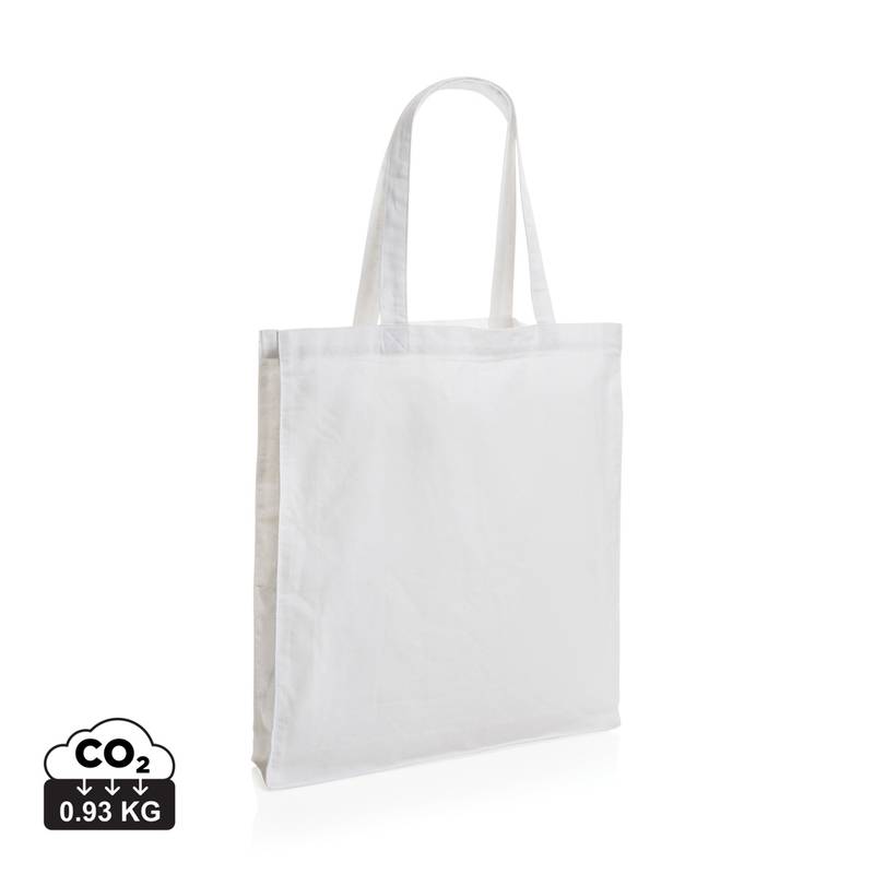 Taška s širokým dnom Impact zo 145g recykl. bavlny AWARE™, biela Taška s širokým dnom Impact zo 145g recykl. bavlny AWARE™, biela