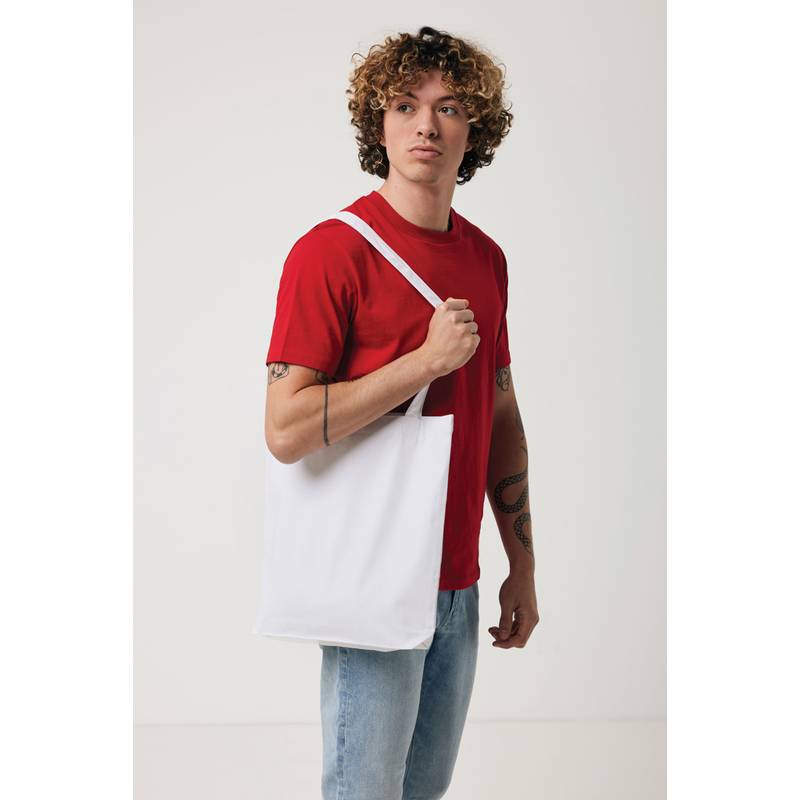 Nefarbená taška Impact z 285g recykl. canvas AWARE™, biela Nefarbená taška Impact z 285g recykl. canvas AWARE™, biela