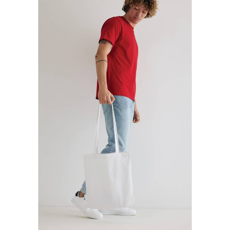 Nefarbená taška Impact z 285g recykl. canvas AWARE™, biela Nefarbená taška Impact z 285g recykl. canvas AWARE™, biela