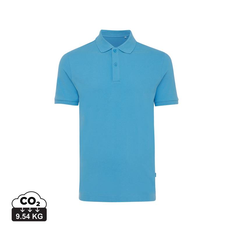 Polo tričko Iqoniq Yosemite z recykl. bavlny, modrá tranquil, 5XL Polo tričko Iqoniq Yosemite z recykl. bavlny, modrá tranquil, 5XL