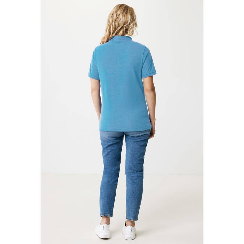 Polo tričko Iqoniq Yosemite z recykl. bavlny, modrá tranquil, 5XL Polo tričko Iqoniq Yosemite z recykl. bavlny, modrá tranquil, 5XL