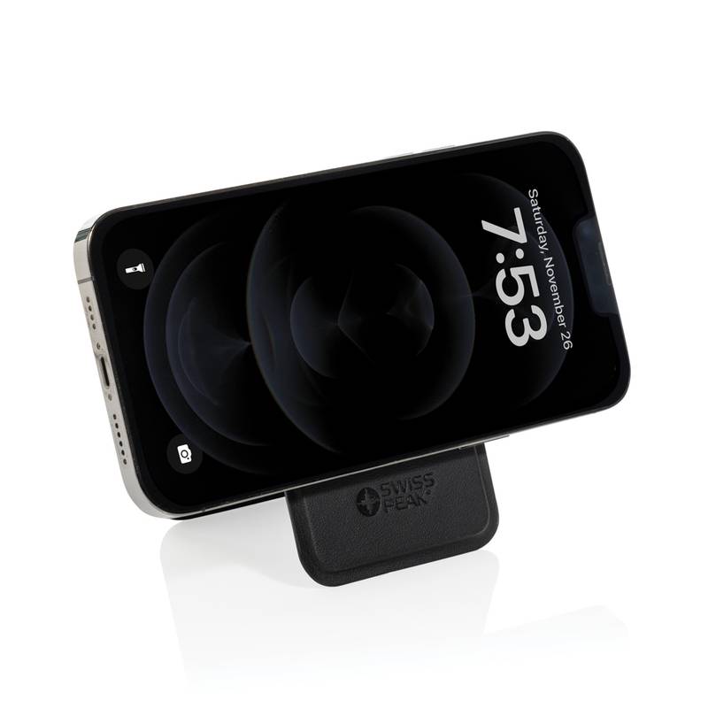 Magnetická peněženka na telefon Magstand RCS z recykl. PU, černá Magnetická peněženka na telefon Magstand RCS z recykl. PU, černá