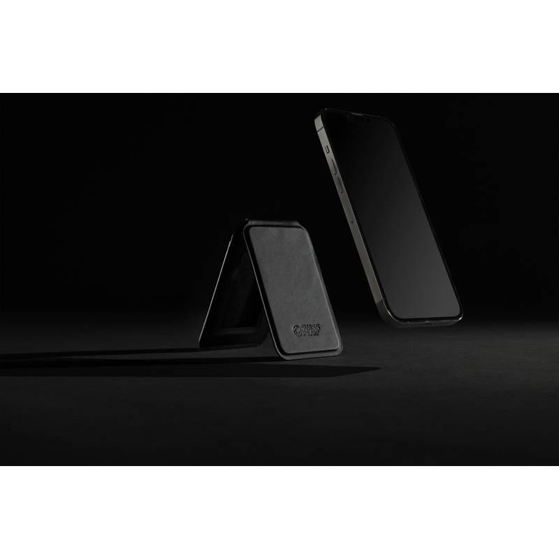 Magnetická peněženka na telefon Magstand RCS z recykl. PU, černá Magnetická peněženka na telefon Magstand RCS z recykl. PU, černá