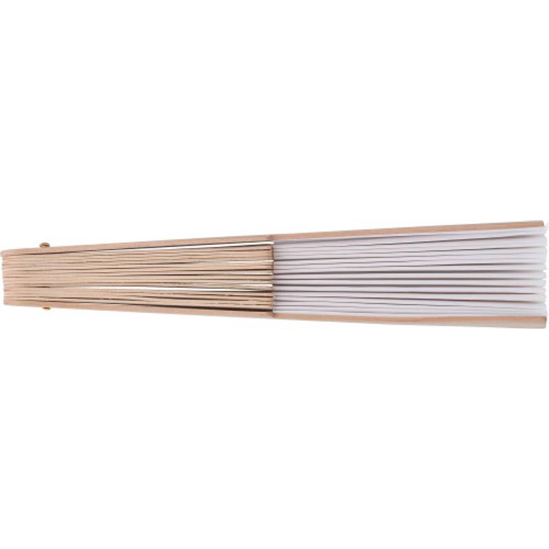 rPET ruční ventilátor Rosanne, bílá off rPET ruční ventilátor Rosanne, bílá off