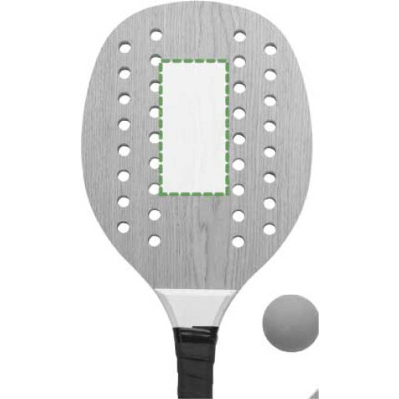 Tenisový set z palisandru Sergio, hnědá Tenisový set z palisandru Sergio, hnědá