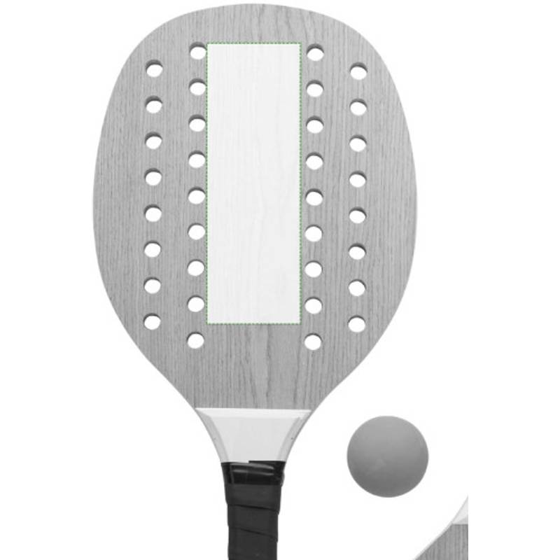 Tenisový set z palisandru Sergio, hnědá Tenisový set z palisandru Sergio, hnědá