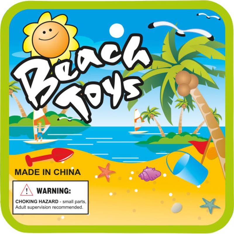 Plážový kbelík z recyklovaného PP Mateo, vícebarevný Plážový kbelík z recyklovaného PP Mateo, vícebarevný