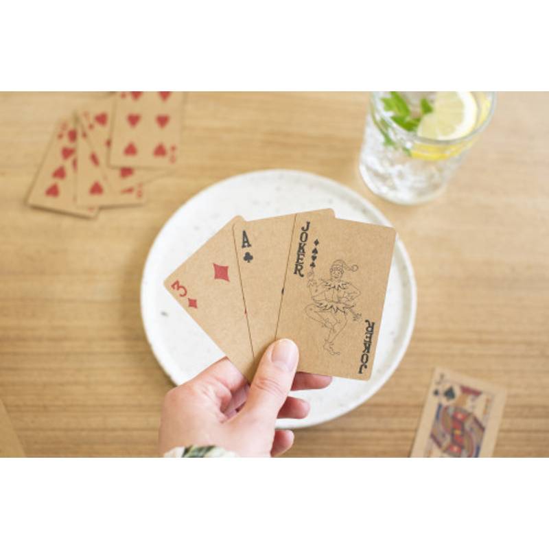 Recyklované karetní balíčky Arwen, hnědá Recyklované karetní balíčky Arwen, hnědá