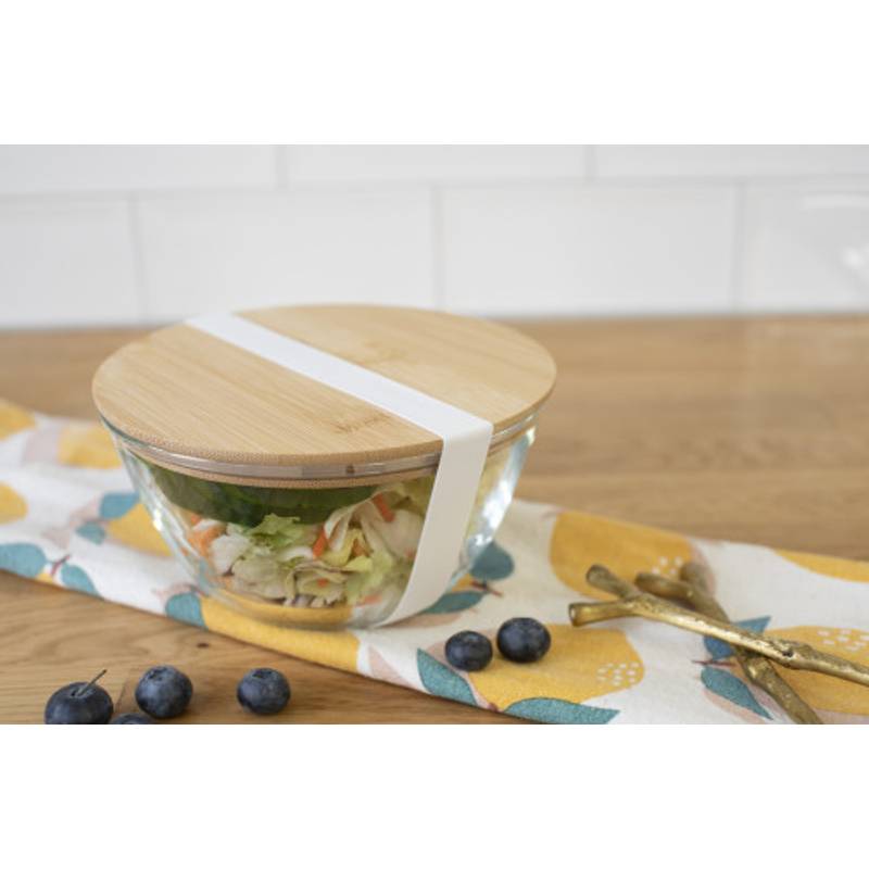 Skleněná salátová mísa Isabeau, hnědá Skleněná salátová mísa Isabeau, hnědá