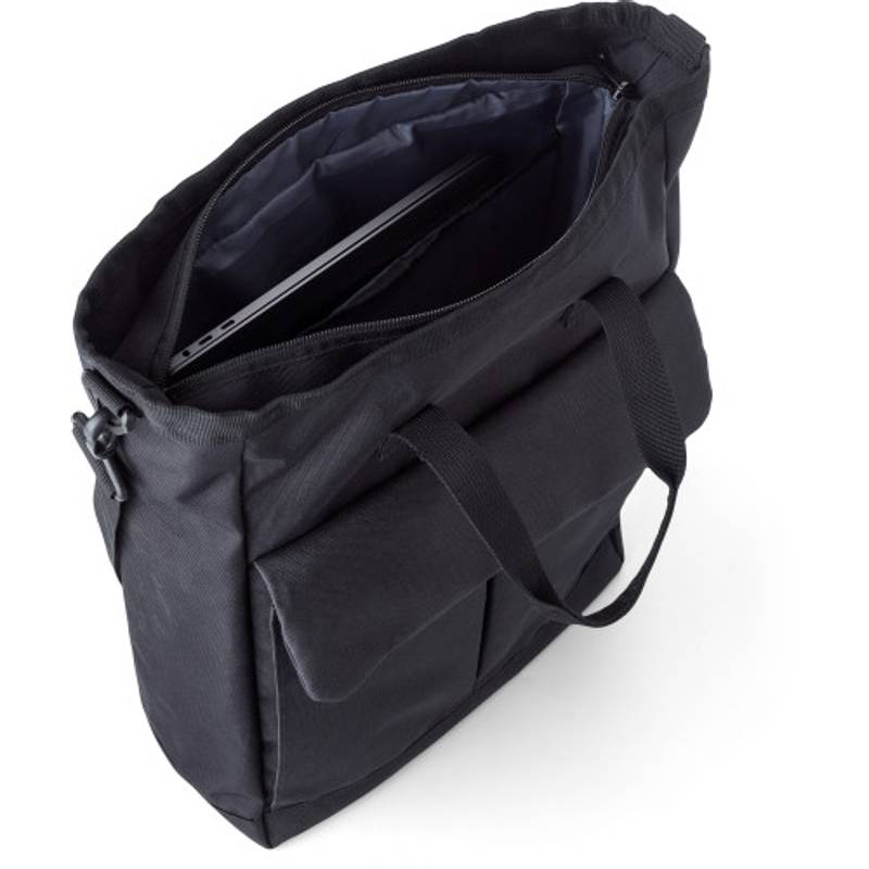 Polyesterová (900D) taška cez rameno Dean, čierna Polyesterová (900D) taška cez rameno Dean, čierna