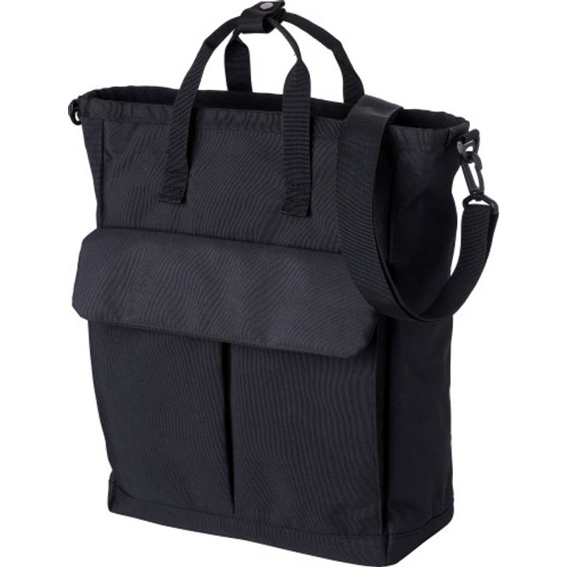 Polyesterová (900D) taška cez rameno Dean, čierna Polyesterová (900D) taška cez rameno Dean, čierna