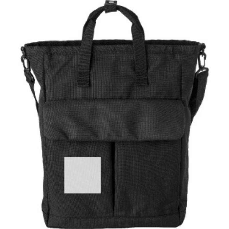 Polyesterová (900D) taška cez rameno Dean, čierna Polyesterová (900D) taška cez rameno Dean, čierna