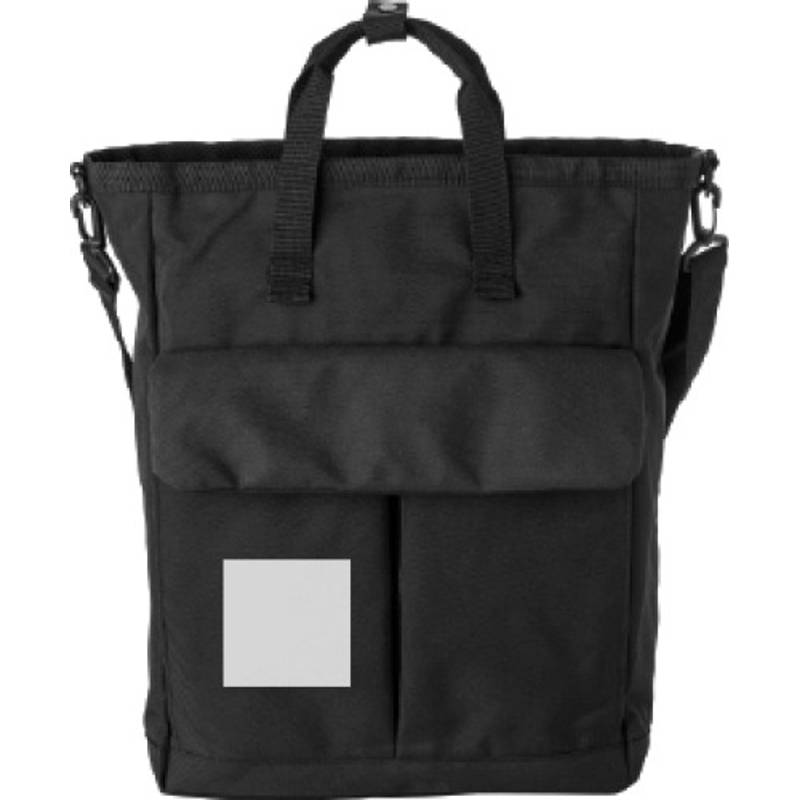 Polyesterová (900D) taška cez rameno Dean, čierna Polyesterová (900D) taška cez rameno Dean, čierna