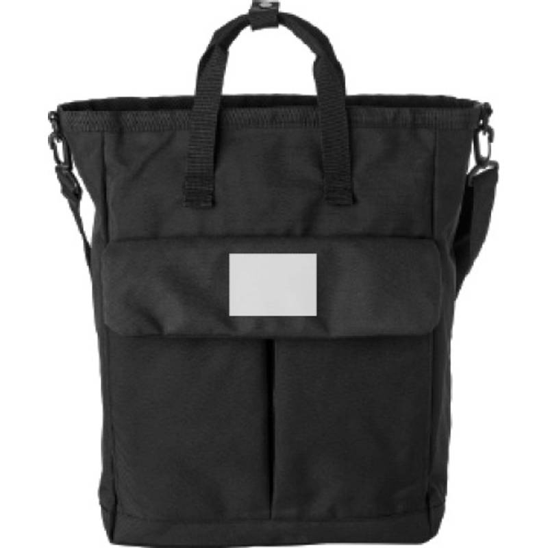 Polyesterová (900D) taška cez rameno Dean, čierna Polyesterová (900D) taška cez rameno Dean, čierna