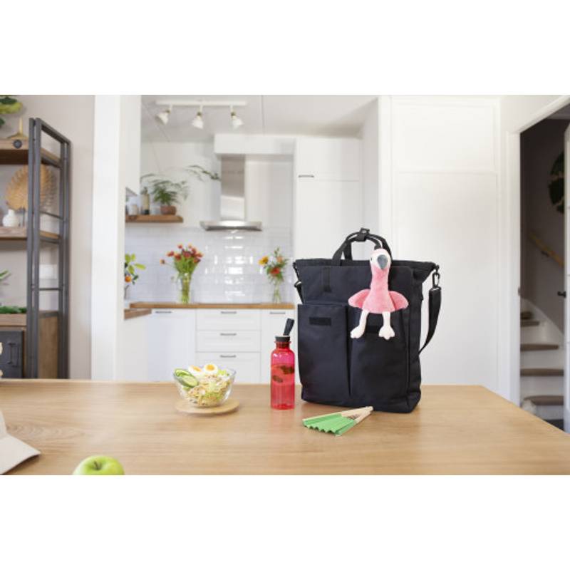 Polyesterová (900D) taška cez rameno Dean, čierna Polyesterová (900D) taška cez rameno Dean, čierna