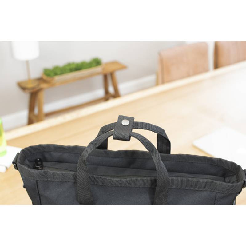 Polyesterová (900D) taška cez rameno Dean, čierna Polyesterová (900D) taška cez rameno Dean, čierna