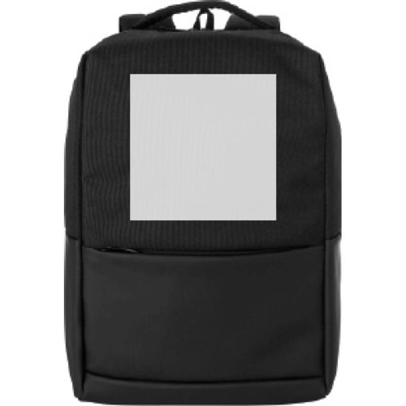 Polyesterový (600D) batoh na notebook Oscar, černá Polyesterový (600D) batoh na notebook Oscar, černá
