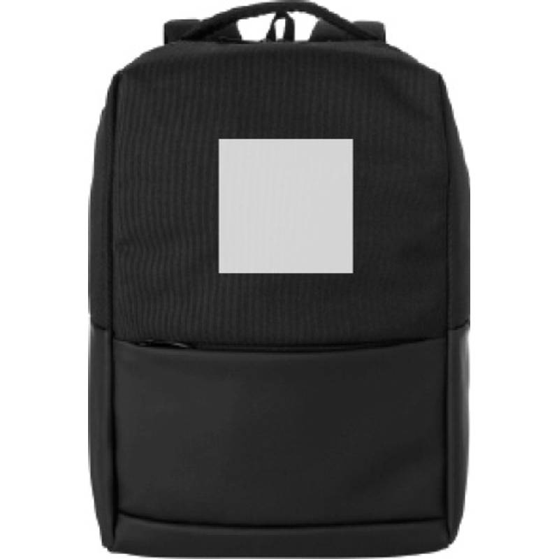 Polyesterový (600D) batoh na notebook Oscar, černá Polyesterový (600D) batoh na notebook Oscar, černá