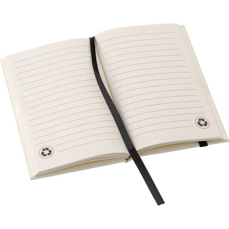 Recyklovaný kartonový sešit od mléka A6 Bohdi, černá - bílá Recyklovaný kartonový sešit od mléka A6 Bohdi, černá - bílá