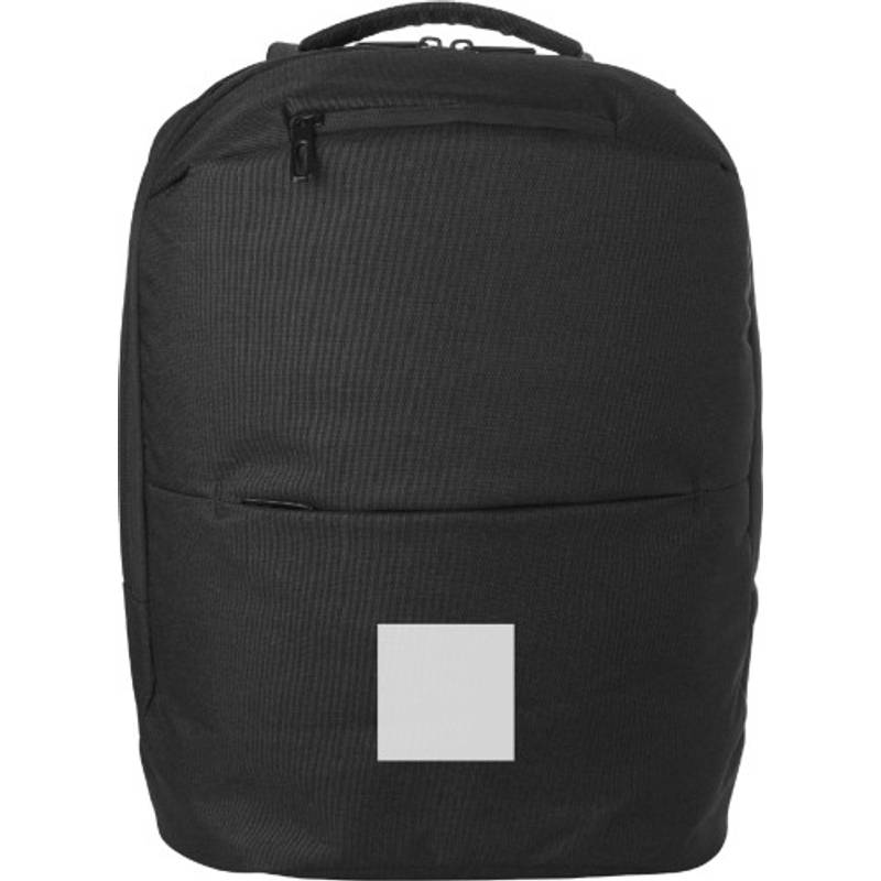 Polyesterový (600D) batoh na notebook Nicolas, černá Polyesterový (600D) batoh na notebook Nicolas, černá