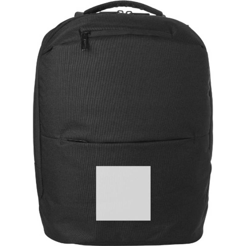 Polyesterový (600D) batoh na notebook Nicolas, černá Polyesterový (600D) batoh na notebook Nicolas, černá