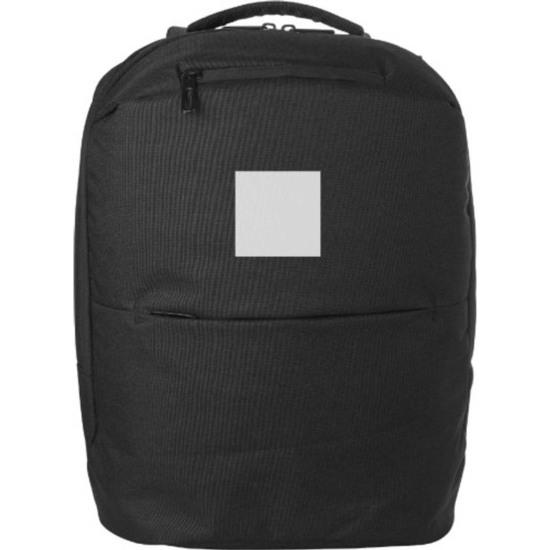 Polyesterový (600D) batoh na notebook Nicolas, černá Polyesterový (600D) batoh na notebook Nicolas, černá