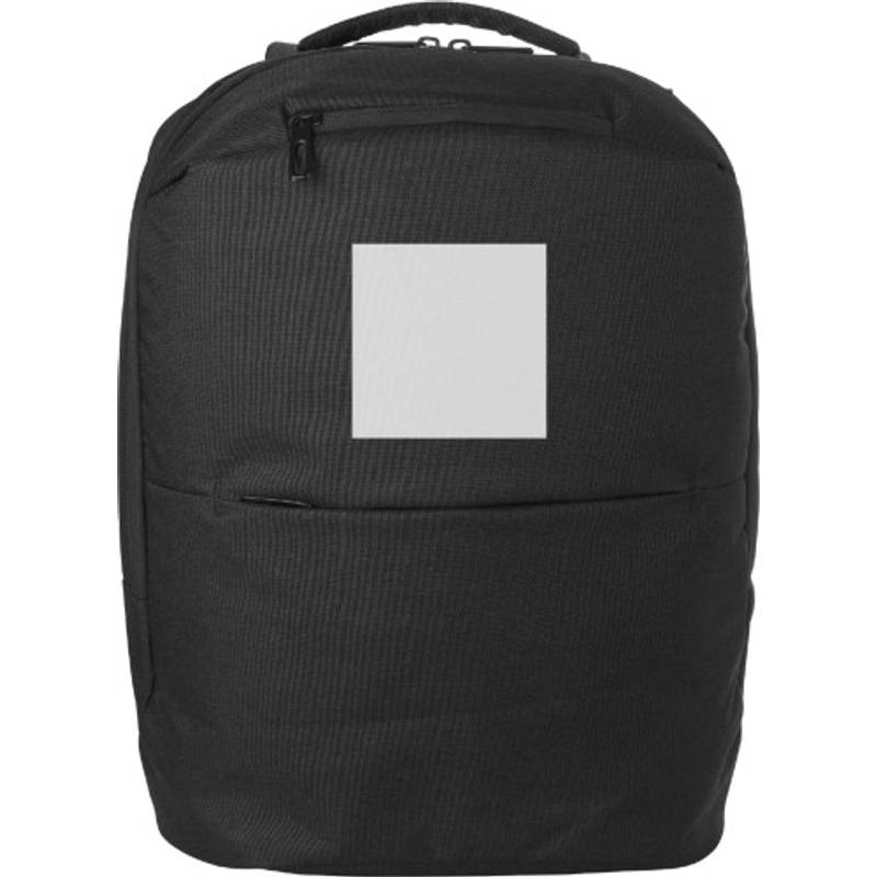 Polyesterový (600D) batoh na notebook Nicolas, černá Polyesterový (600D) batoh na notebook Nicolas, černá