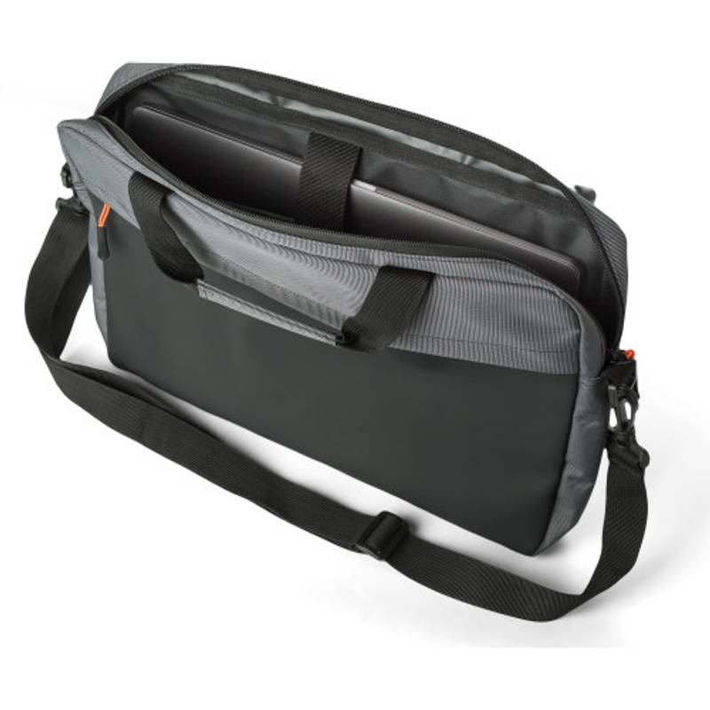 500D dvoubarevná taška na notebook Seren, šedá 500D dvoubarevná taška na notebook Seren, šedá