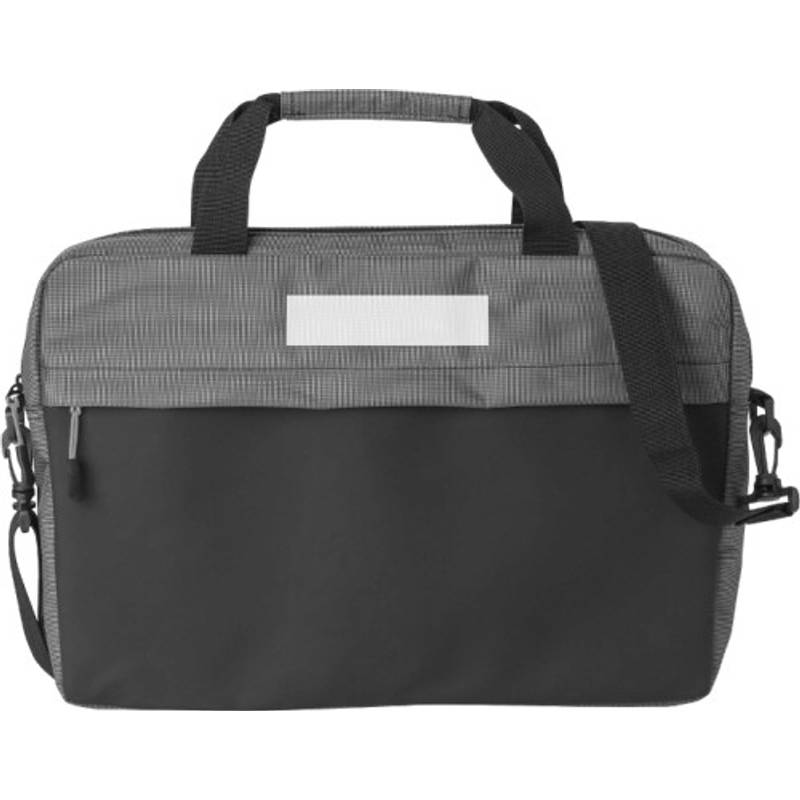 500D dvoubarevná taška na notebook Seren, šedá 500D dvoubarevná taška na notebook Seren, šedá