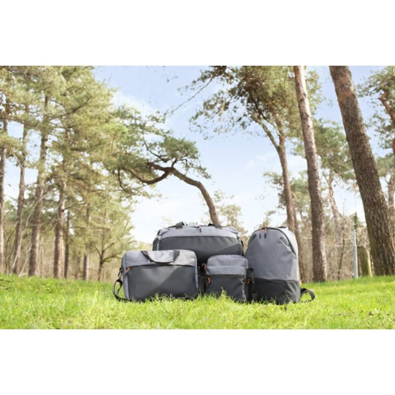 500D dvoubarevná taška na notebook Seren, šedá 500D dvoubarevná taška na notebook Seren, šedá