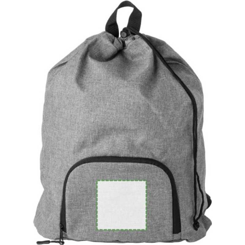 300D Two Tone skládací batoh Camilla se stahovací šňůrkou, šedá 300D Two Tone skládací batoh Camilla se stahovací šňůrkou, šedá