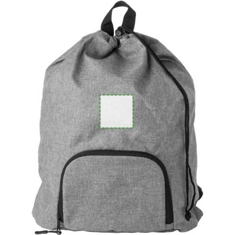 300D Two Tone skládací batoh Camilla se stahovací šňůrkou, šedá 300D Two Tone skládací batoh Camilla se stahovací šňůrkou, šedá