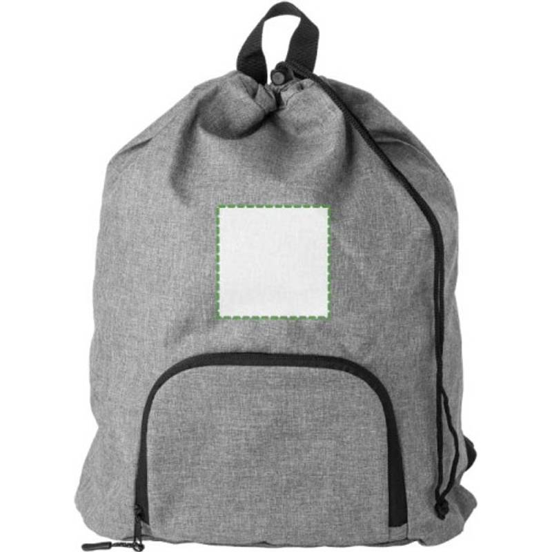 300D Two Tone skládací batoh Camilla se stahovací šňůrkou, šedá 300D Two Tone skládací batoh Camilla se stahovací šňůrkou, šedá