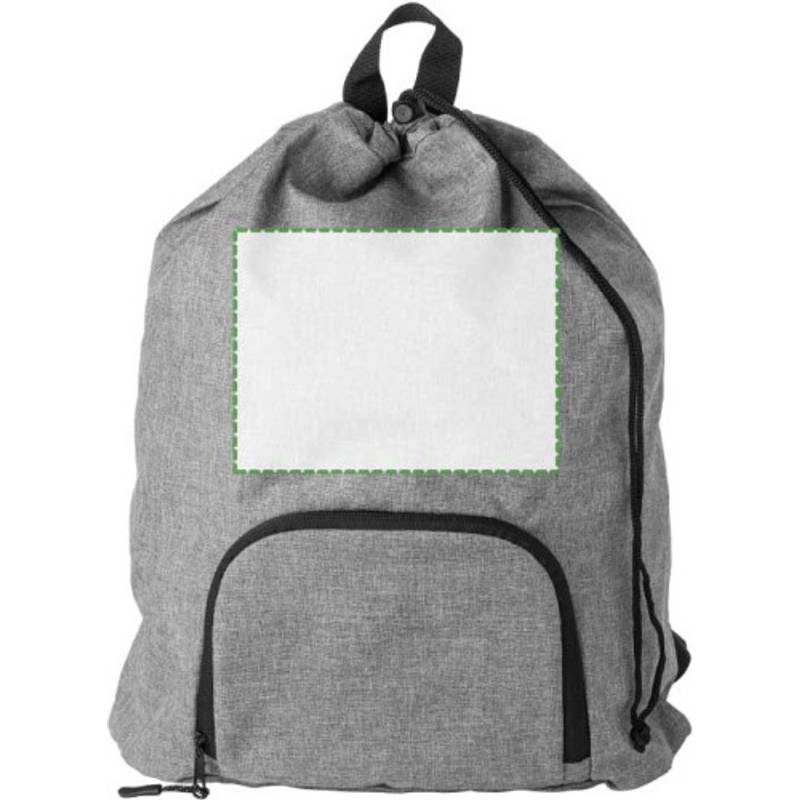 300D Two Tone skládací batoh Camilla se stahovací šňůrkou, šedá 300D Two Tone skládací batoh Camilla se stahovací šňůrkou, šedá