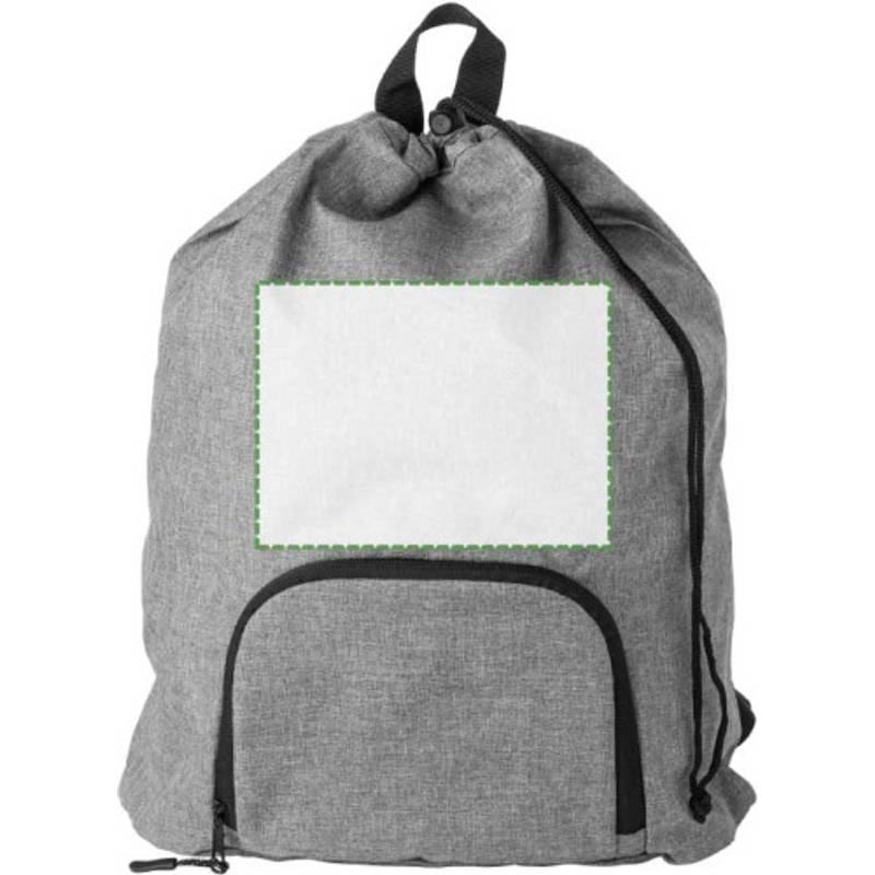 300D Two Tone skládací batoh Camilla se stahovací šňůrkou, šedá 300D Two Tone skládací batoh Camilla se stahovací šňůrkou, šedá