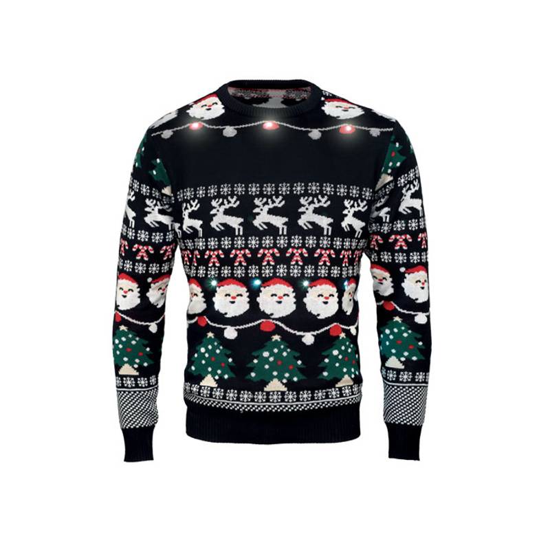 Vianočný sveter s LED, S/M, viacfarebná Vianočný sveter s LED, S/M, viacfarebná