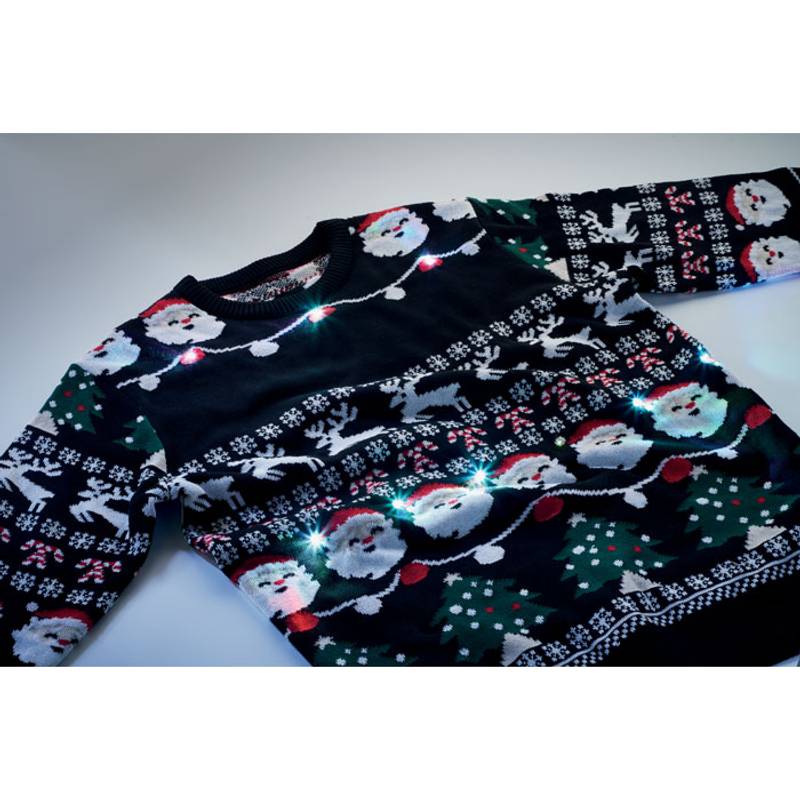 Vianočný sveter s LED, S/M, viacfarebná Vianočný sveter s LED, S/M, viacfarebná