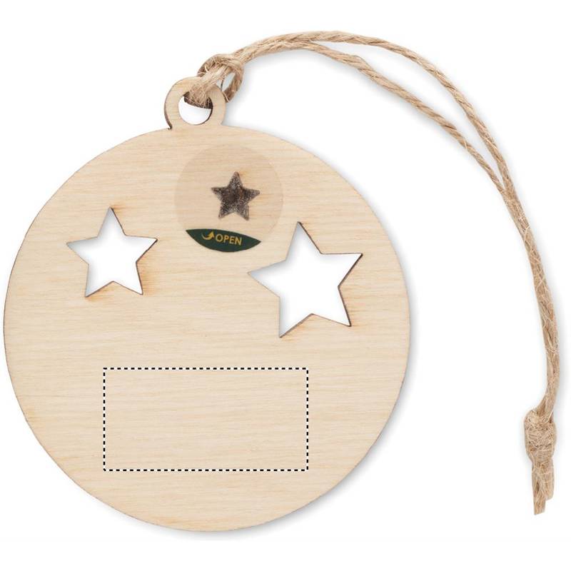 Dřevěná ozdoba, hnědá Dřevěná ozdoba, hnědá