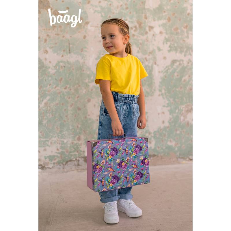 BAAGL - Skladací školský kufrík Mýval s kovaním BAAGL - Skladací školský kufrík Mýval s kovaním