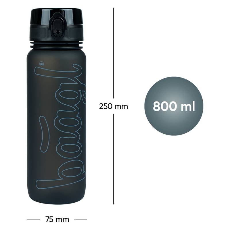 BAAGL - Tritanová fľaša na nápoje Black, 800 ml BAAGL - Tritanová fľaša na nápoje Black, 800 ml