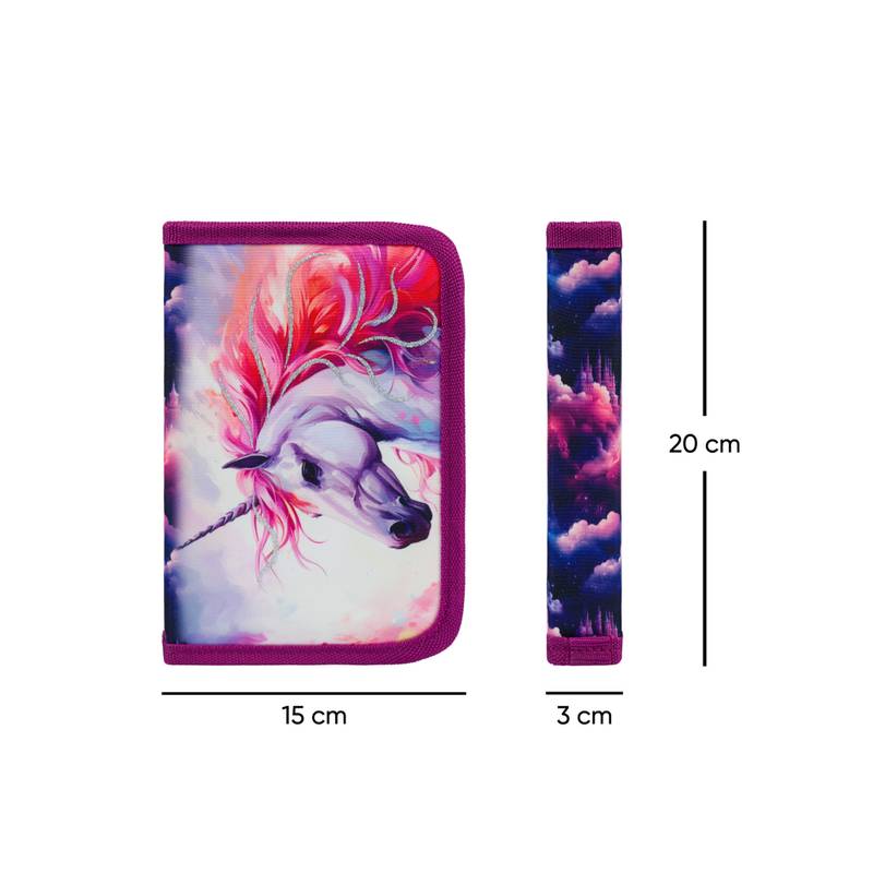 BAAGL - Školní penál jednopatrový Jednorožec Království BAAGL - Školní penál jednopatrový Jednorožec Království