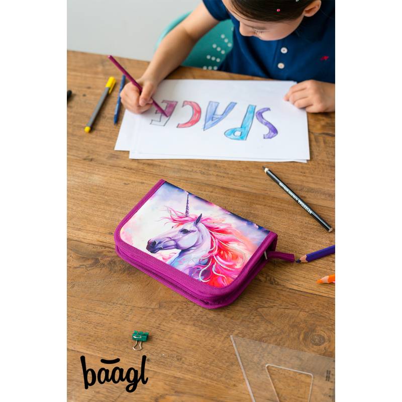 BAAGL - Školní penál jednopatrový Jednorožec Království BAAGL - Školní penál jednopatrový Jednorožec Království