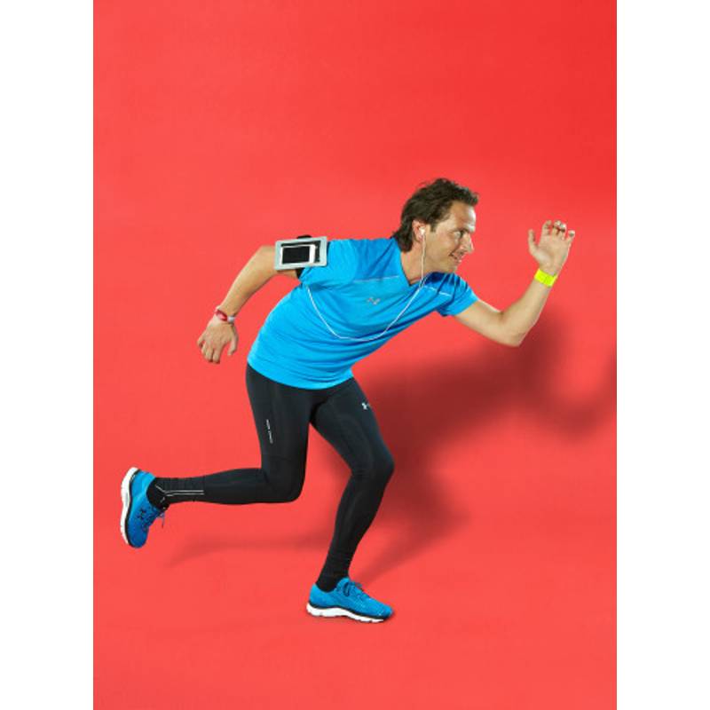 FLANAGAN Silikonový pásek na ruku s 2 blikajícími LED světly, červená FLANAGAN Silikonový pásek na ruku s 2 blikajícími LED světly, červená