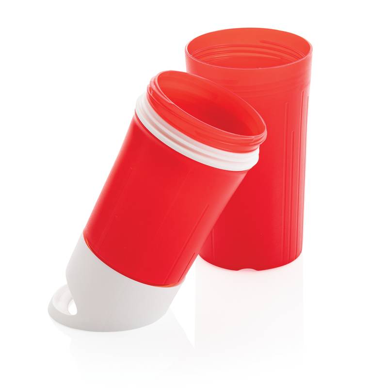 Organická fľaša na vodu BE O Bottle, vyrobené v EU, červená Organická fľaša na vodu BE O Bottle, vyrobené v EU, červená