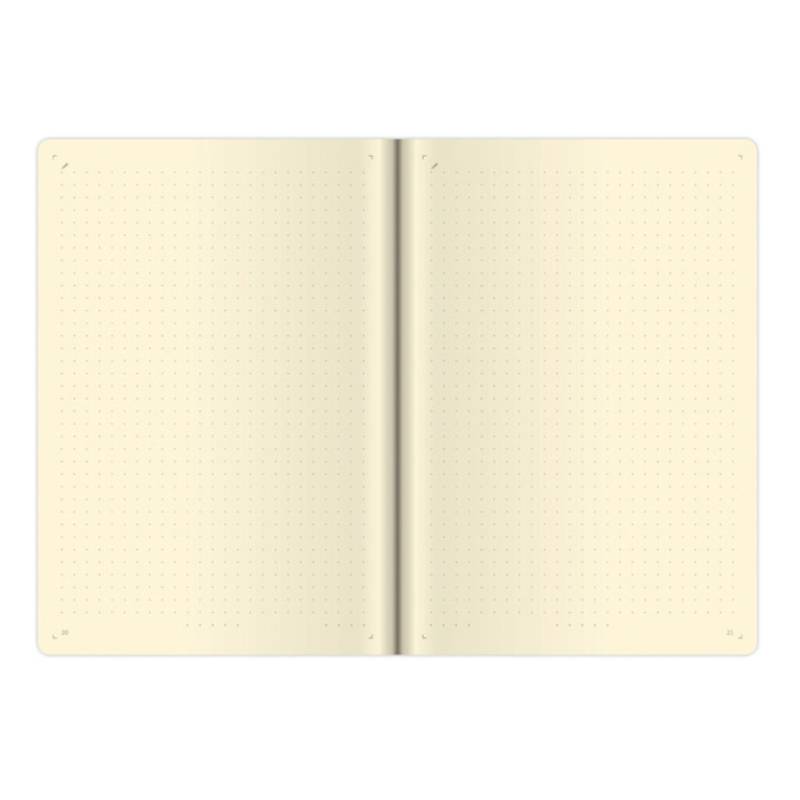 Zápisník Double Black L tečkovaný, černá Zápisník Double Black L tečkovaný, černá