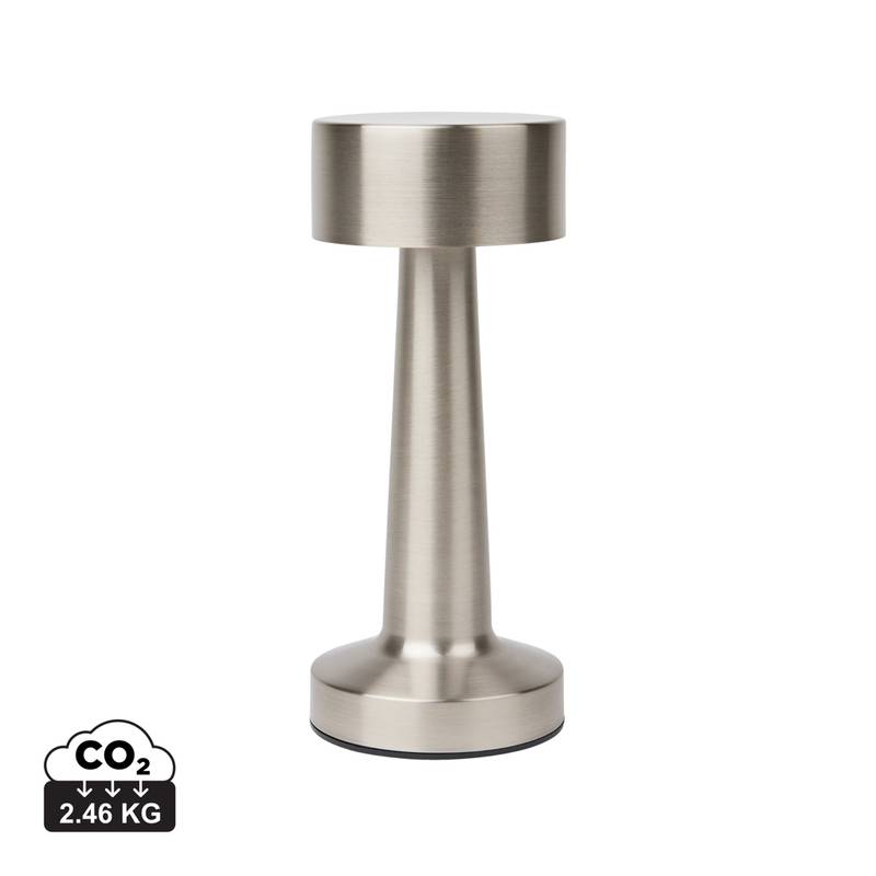 Stolová lampa VINGA Maris z RCS recykl. ABS, sivá strieborná Stolová lampa VINGA Maris z RCS recykl. ABS, sivá strieborná