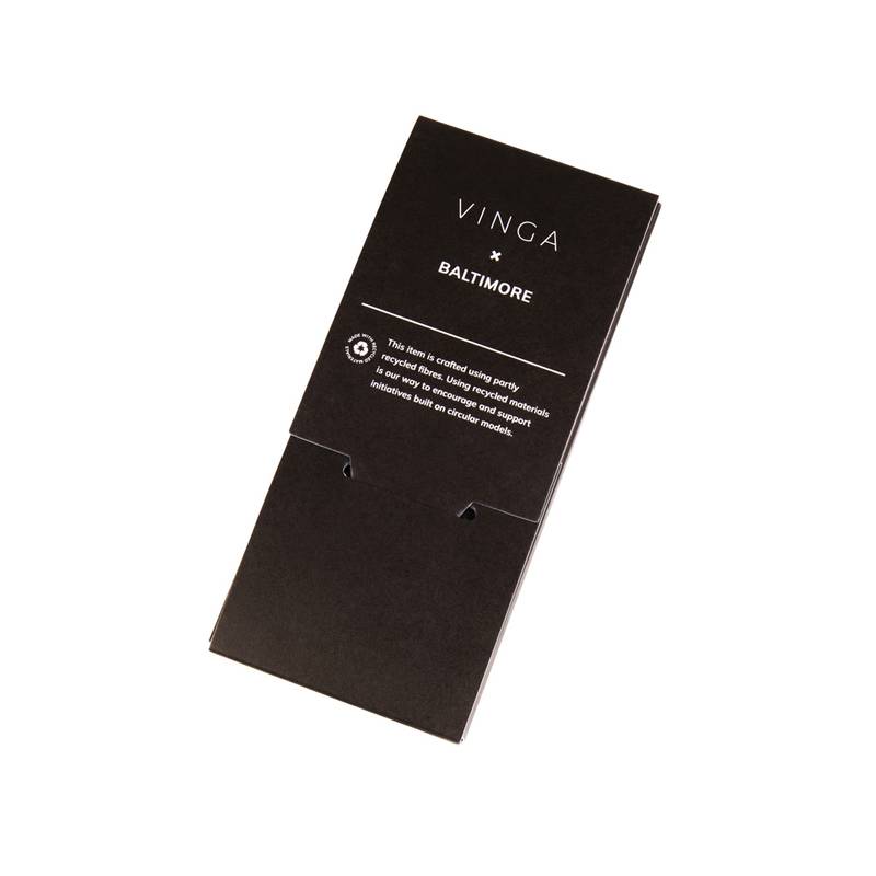 VINGA Baltimore RCS recyklovaná polyesterová visačka na bato, čierna VINGA Baltimore RCS recyklovaná polyesterová visačka na bato, čierna