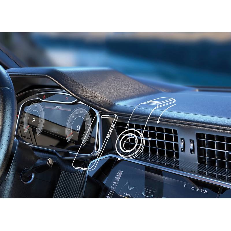 Univerzálny držiak na telefón do auta DriveGrip z RCS plastu, čierna Univerzálny držiak na telefón do auta DriveGrip z RCS plastu, čierna