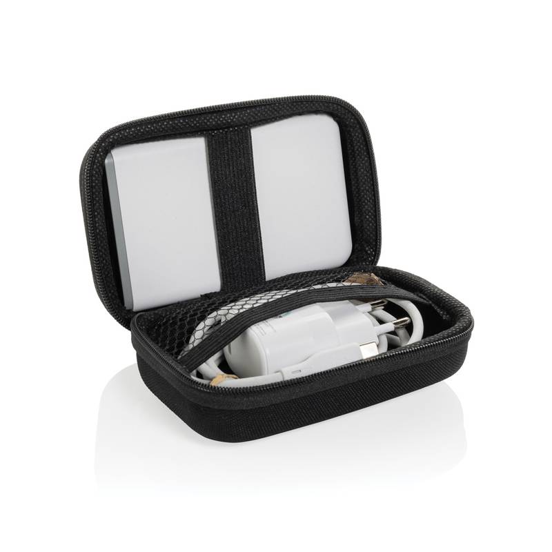 Nabíjacia sada 3ks Surge 20W USB C z RCS recykl. plastu, čierna Nabíjacia sada 3ks Surge 20W USB C z RCS recykl. plastu, čierna